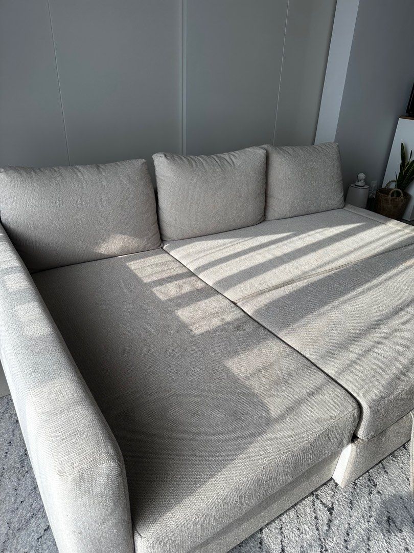 Like New Ikea Friheten Coner Sofa Bed with Storage, Furniture & Home