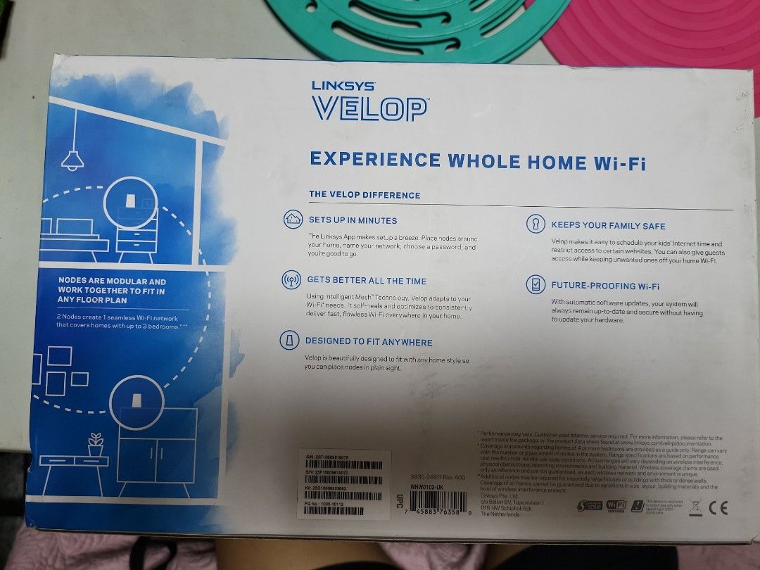 Velop Ac600 Router Linksys Velop wifi ac2600, Computers & Tech, Parts & Accessories ...