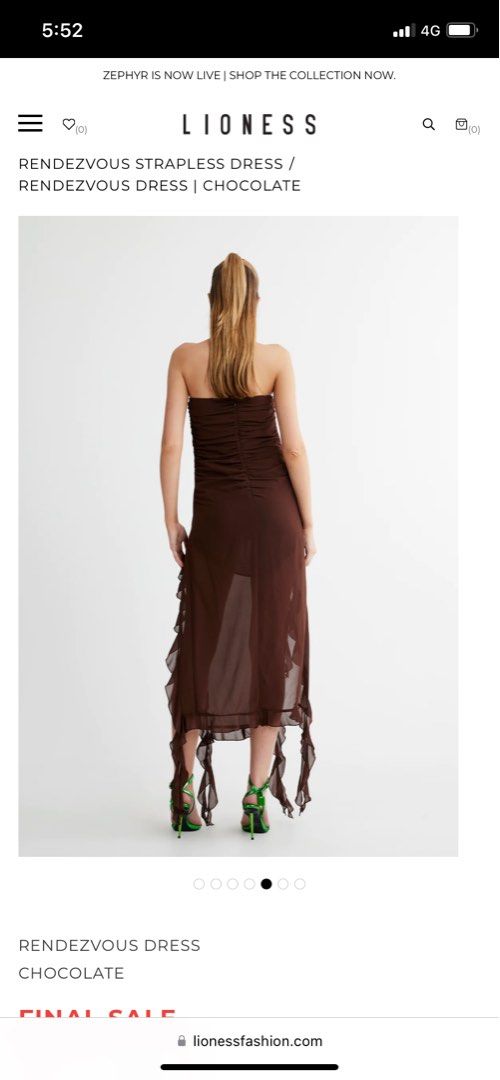 low back brown dress DISTRICT MAXI