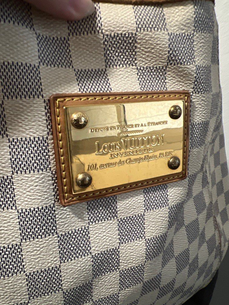 Louis vuitton backpack with gold plate deals