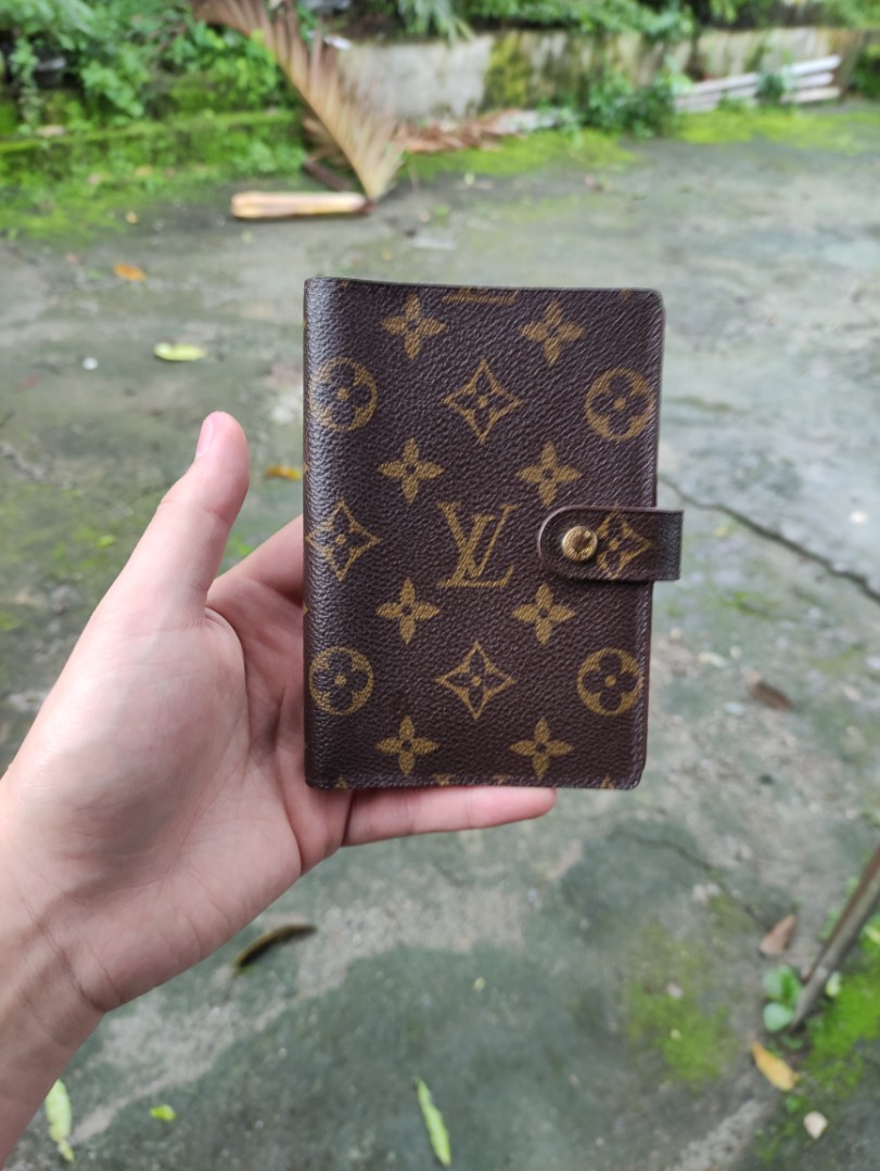 Louis Vuitton Checkbook Wallet Agenda Brown Monogram UNISEX