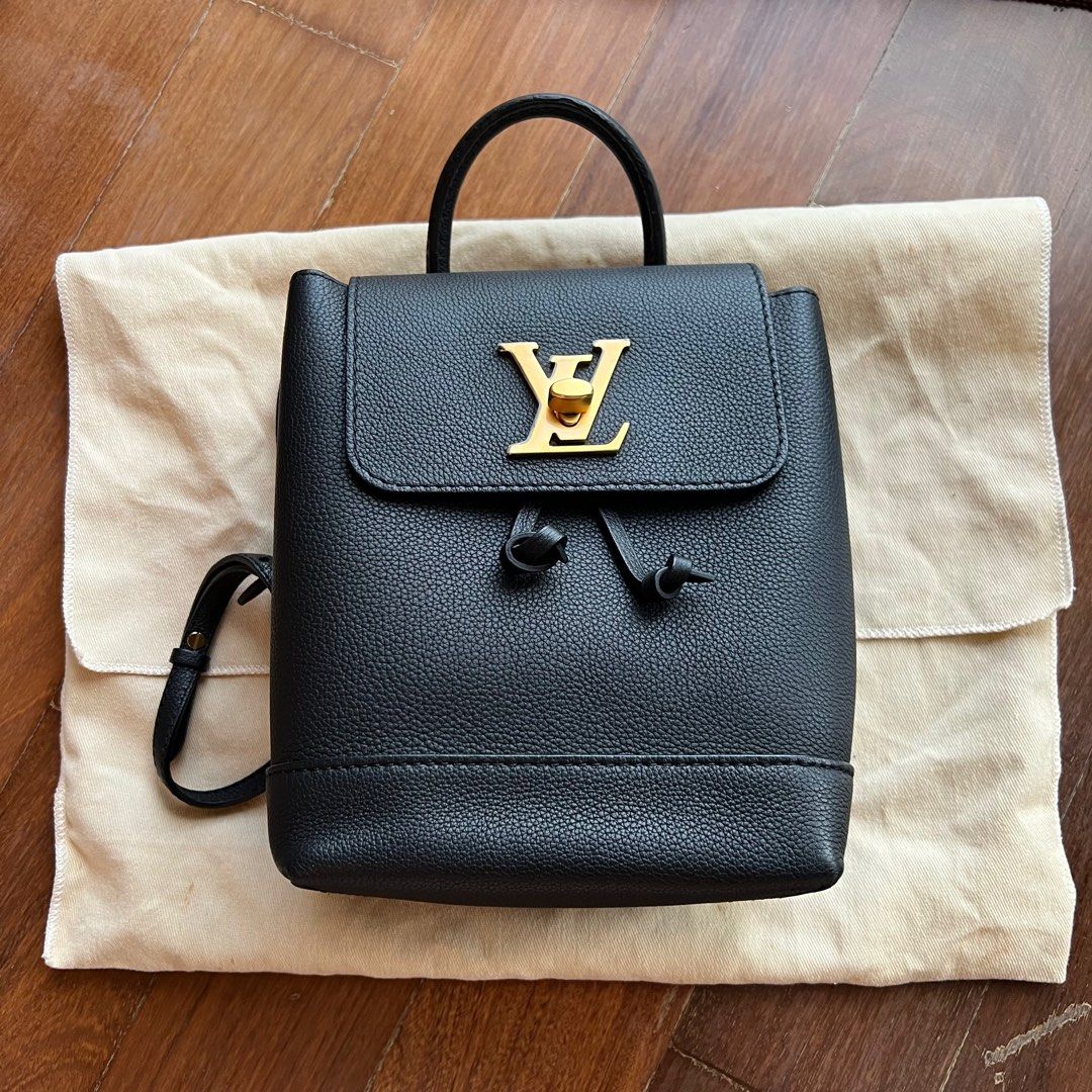 Louis Vuitton Lockme Mini Backpack Noir Black Full Grainy Calf Leather,  Luxury, Bags & Wallets on Carousell