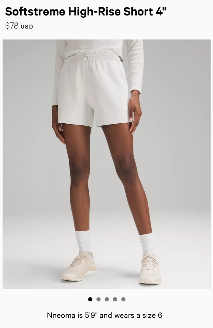 Lululemon softstream high rise shorts, Women's Fashion, Bottoms