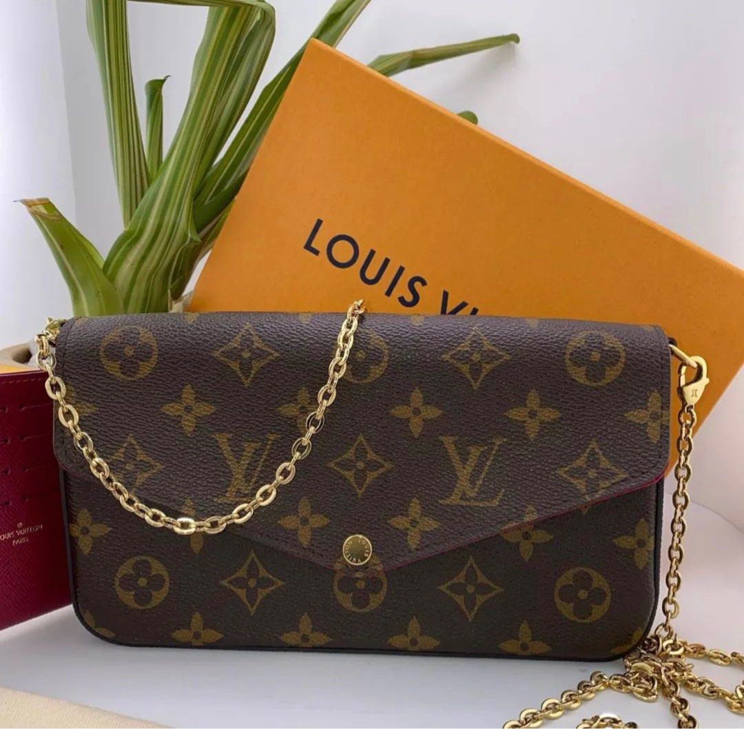Louis Vuitton Monogram Pochette Felicity Chain Shoulder Bag Pouch Clutc  Brown, Women's Fashion, Bags & Wallets, Shoulder Bags on Carousell
