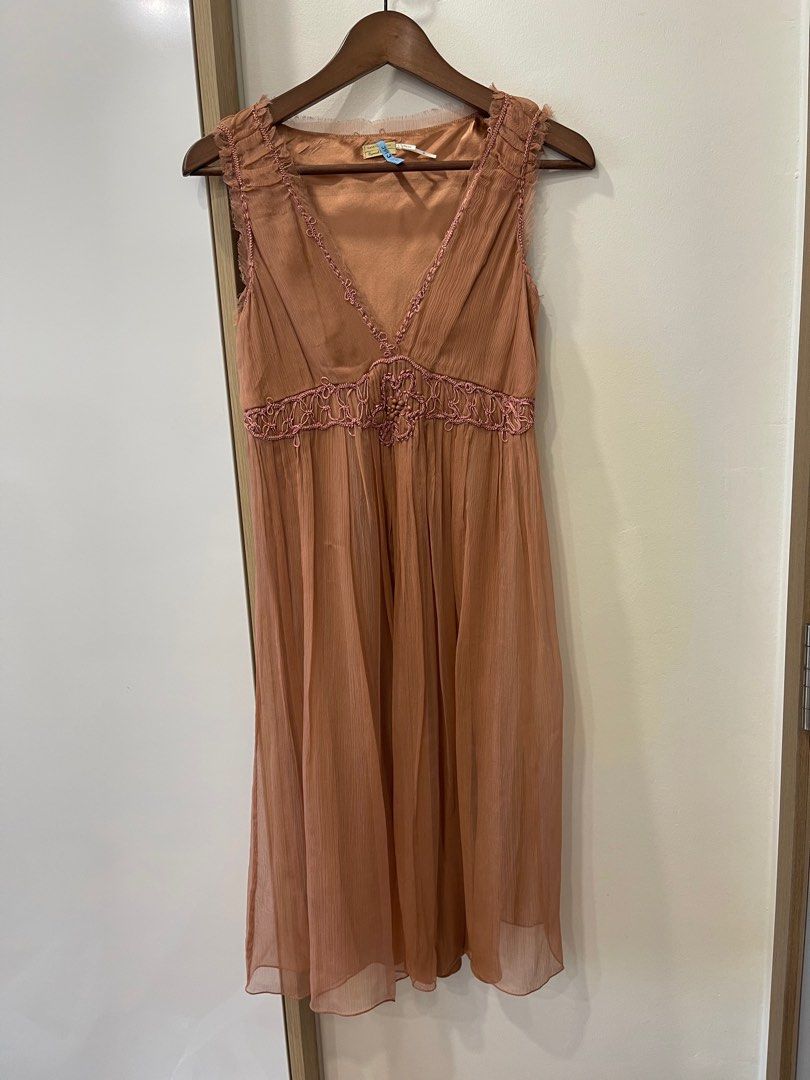 Max studio silk dress sale