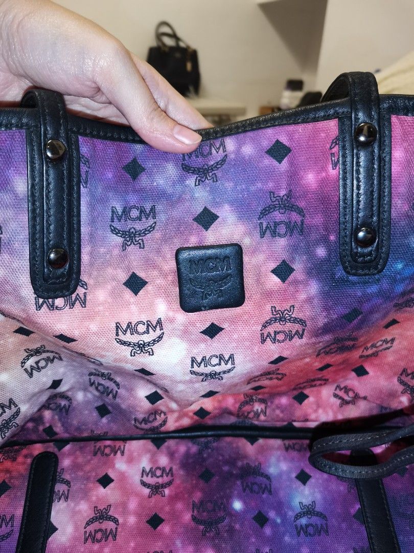 Mcm galaxy reversible tote deals