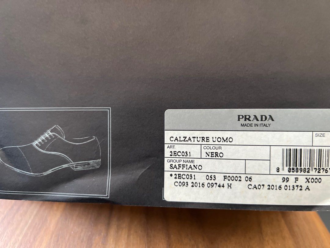 Men s Prada Shoes. Prada 7.5 US 8.5 Men s Fashion Footwear