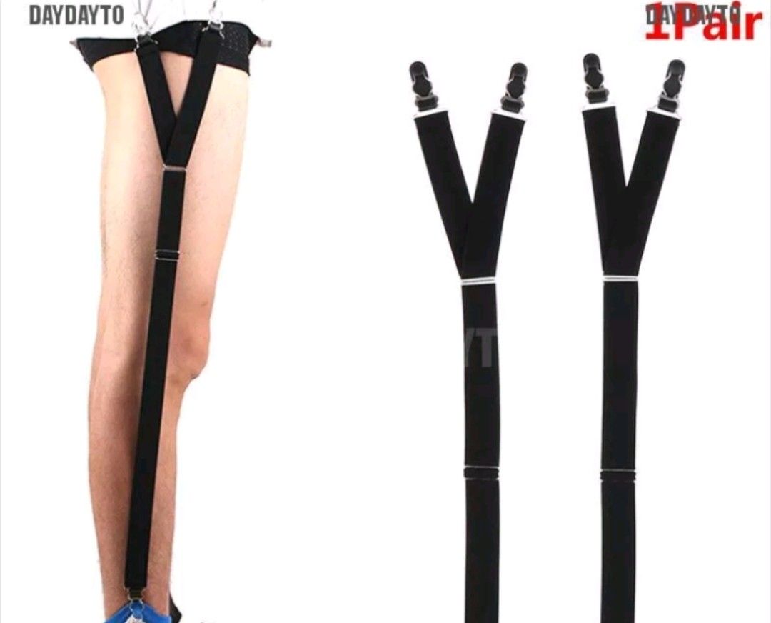 Mens shirt garter (Y shapesock), Men's Fashion, Tops & Sets, Formal