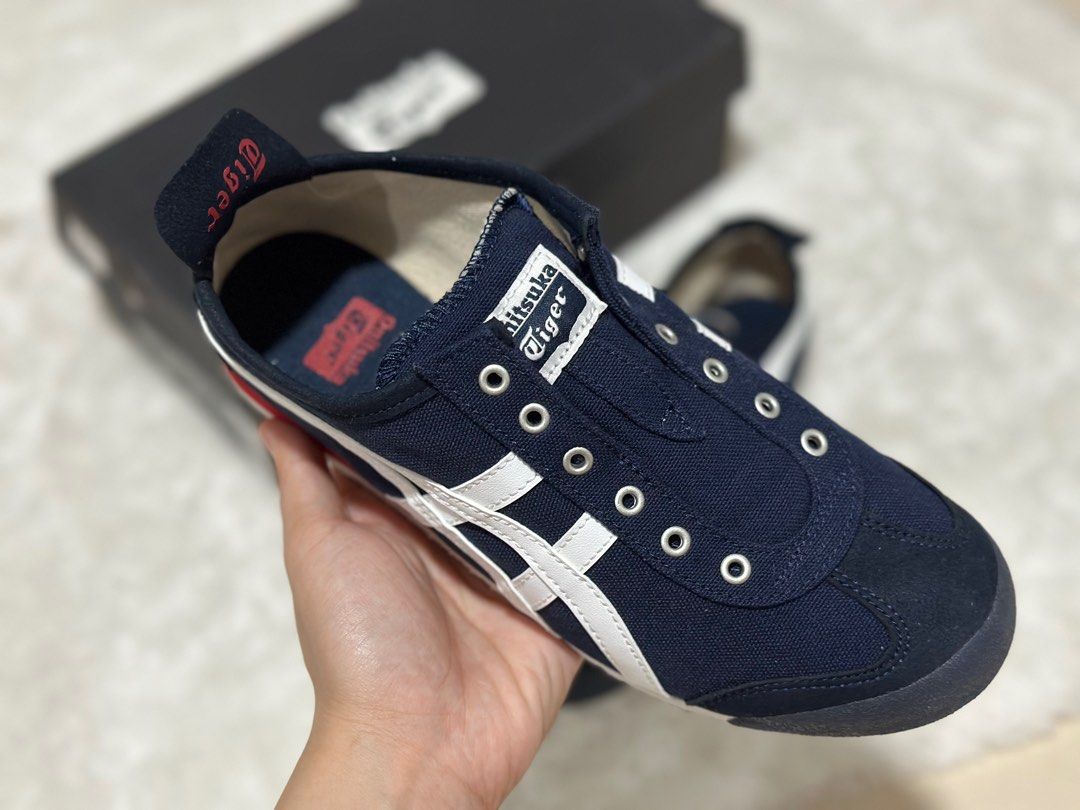 Onitsuka tiger mexico 66 slip on navy cheap blue