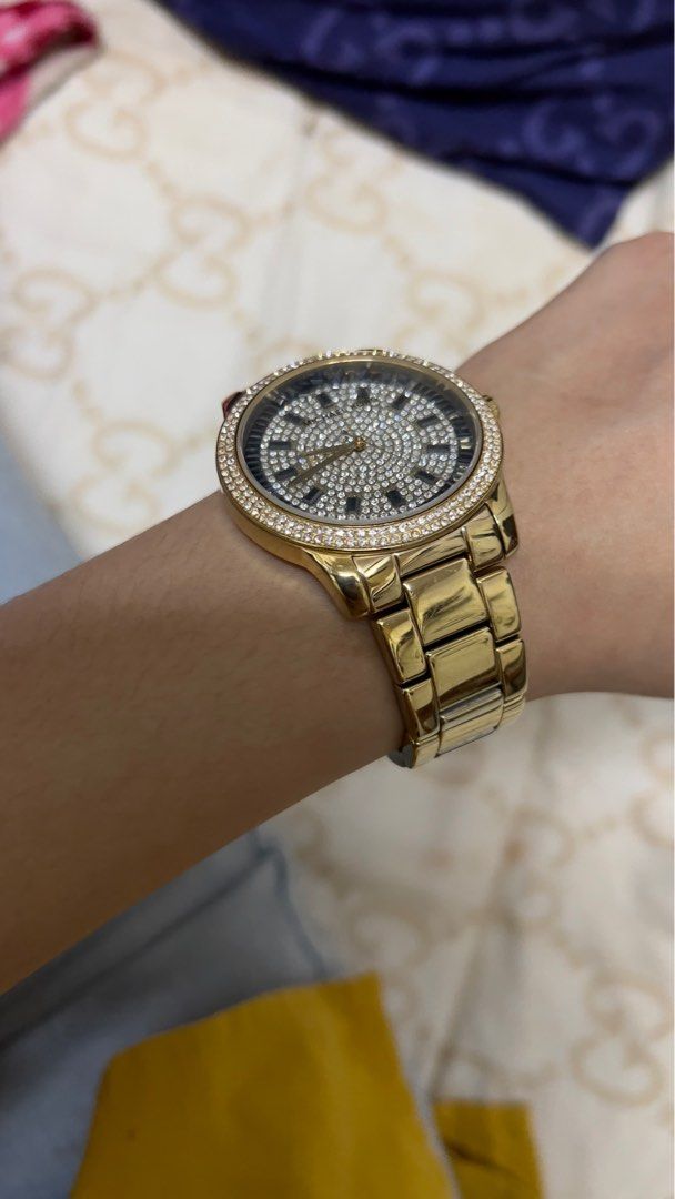 Amazoncom Michael Kors Womens Bradshaw GoldTone Watch MK5798  Michael  Kors Clothing Shoes  Jewelry