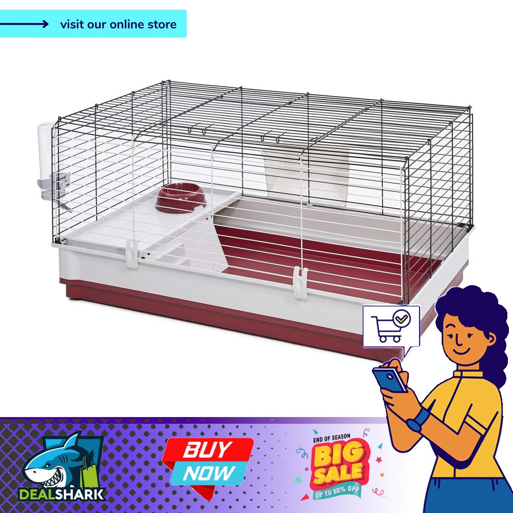 MidWest Homes for Pets 158 Wabbitat Deluxe Rabbit Home Rabbit