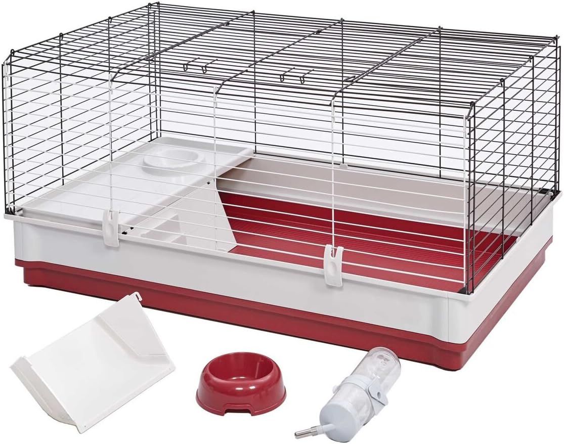 MidWest Homes for Pets 158 Wabbitat Deluxe Rabbit Home, Rabbit Cage, 39 ...