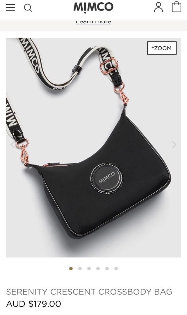 Mimco serenity crescent crossbody bag, Women's Fashion, Bags & Wallets ...