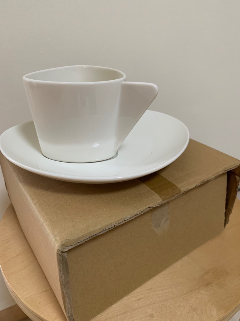 Modern cup & saucer, Furniture & Home Living, Kitchenware & Tableware