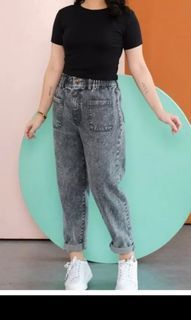 MONOMOLLY alexa baggy jeans acid grey abu
