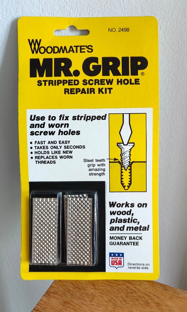 Mr Grip Screw Hole Repair Kit