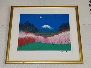Mt Fuji Big Wall Painting with Frame