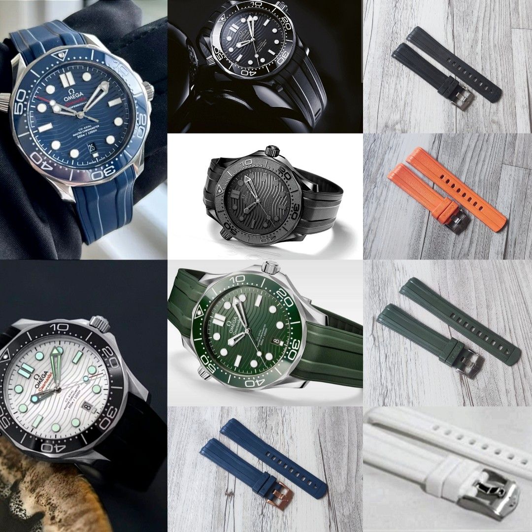 Omega seamaster professional shop 300m rubber strap