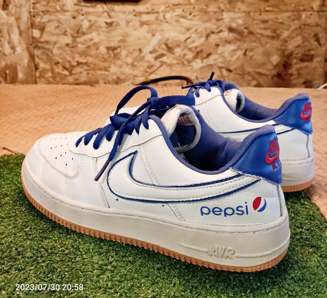 Nike Air Force 1 Low Pepsi limited edition, Men's Fashion, Footwear ...