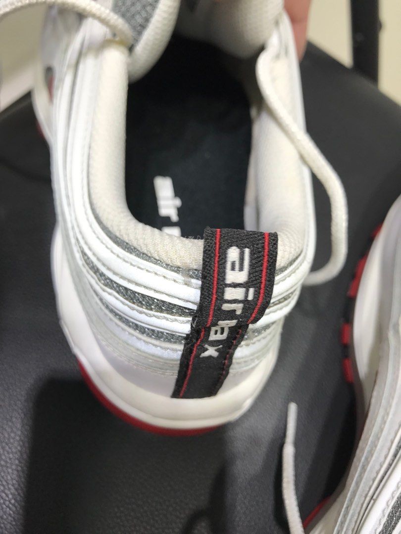 CNY sale BN Nike Air Max 97 White Varsity Red Gray Men s