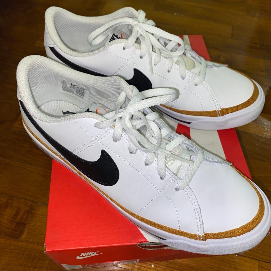 Nike court legacy gs Shoes uk 6 25cm eu 40 7Y white black Luxury Sneakers Footwear on Carousell