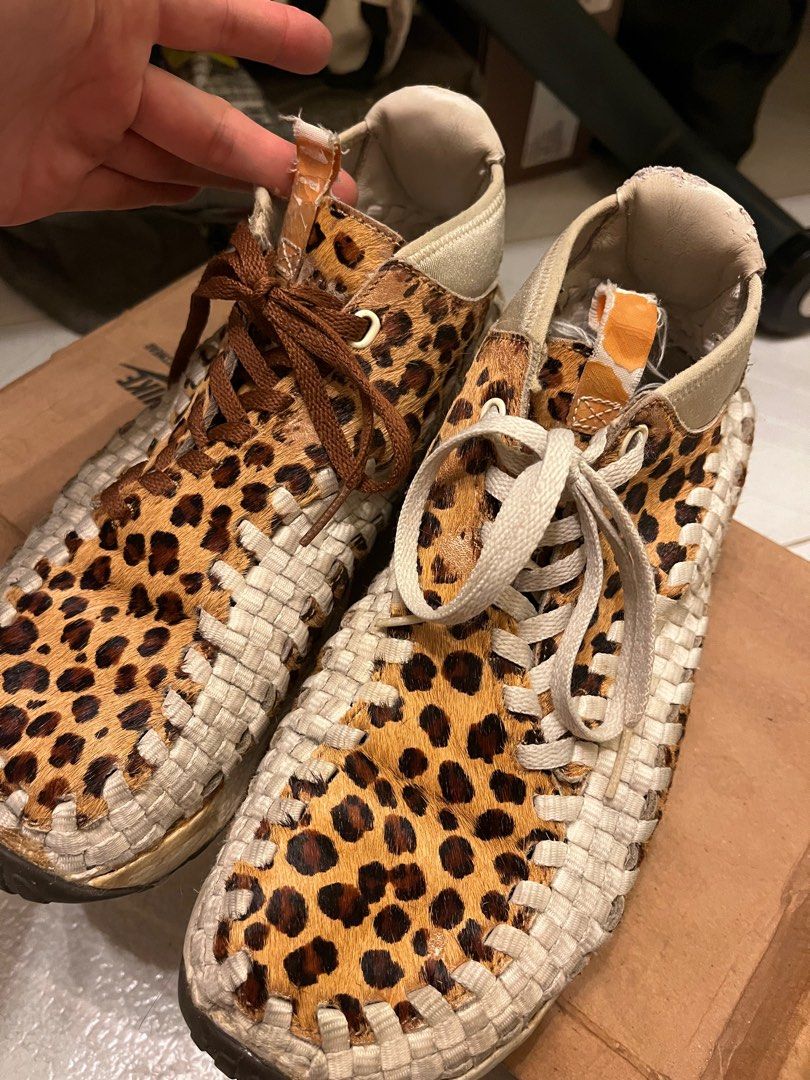 Nike Footscape Woven Chukka Leopard Zebra, 男裝, 鞋, 波鞋- Carousell