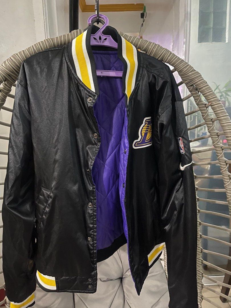 nike lakers varsity jacket