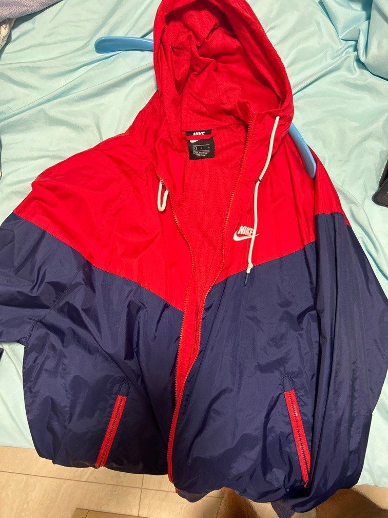 Red white blue nike jacket best sale