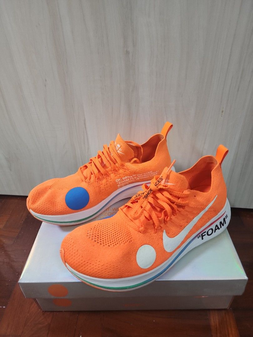 Nike zoom fly shop x off white orange
