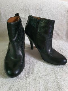 Nine West Black Leather Stiletto Boots (US6.5)