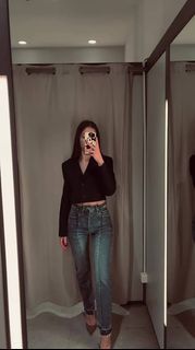NWT ZARA SLIM FIT RISE JEANS