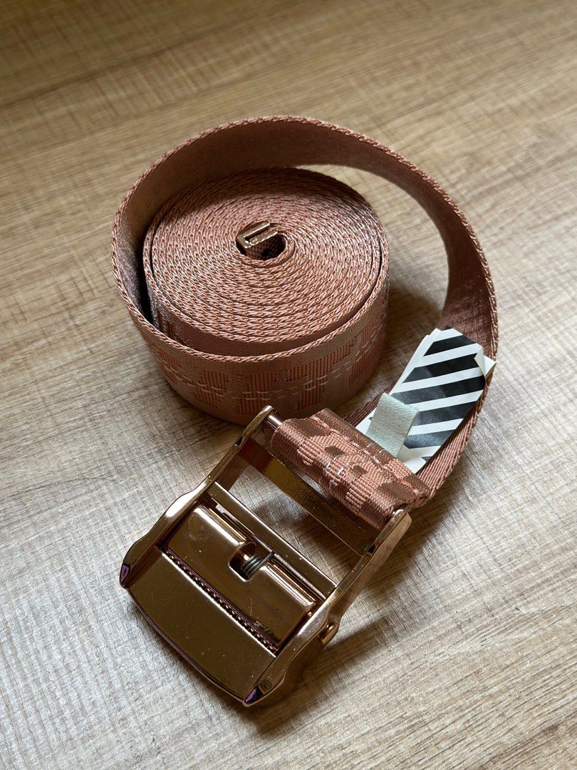 Off White Classic Industrial Belt Nude