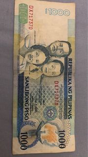 Old 1000 pesos from year 1999