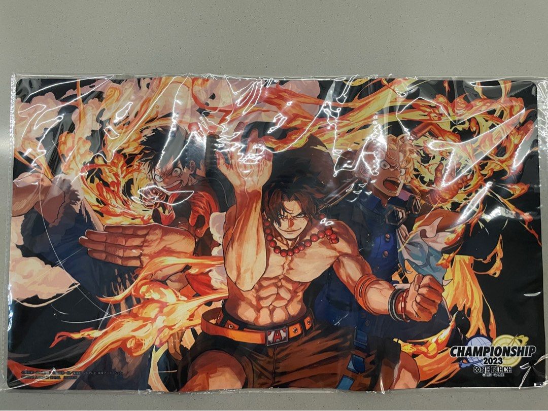 One Piece TCG OPTCG Ace Championship Set Play Mat Storage Box, Hobbies ...