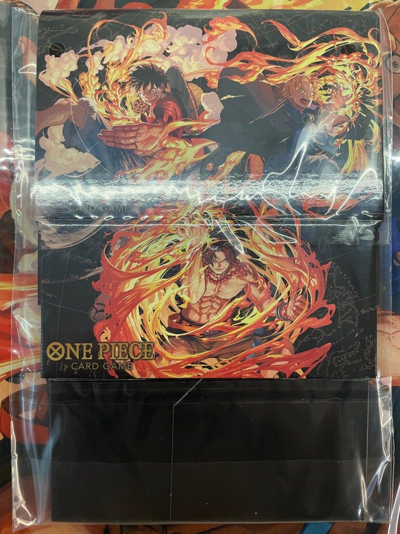 One Piece TCG OPTCG Ace Championship Set Play Mat Storage Box, Hobbies