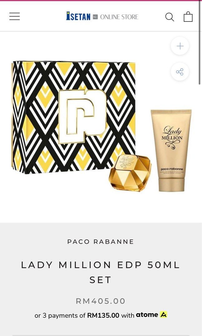 Paco Rabanne Lady Million Gift Set, Beauty & Personal Care, Fragrance
