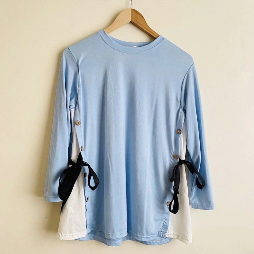 Pastel Blue Top on Carousell