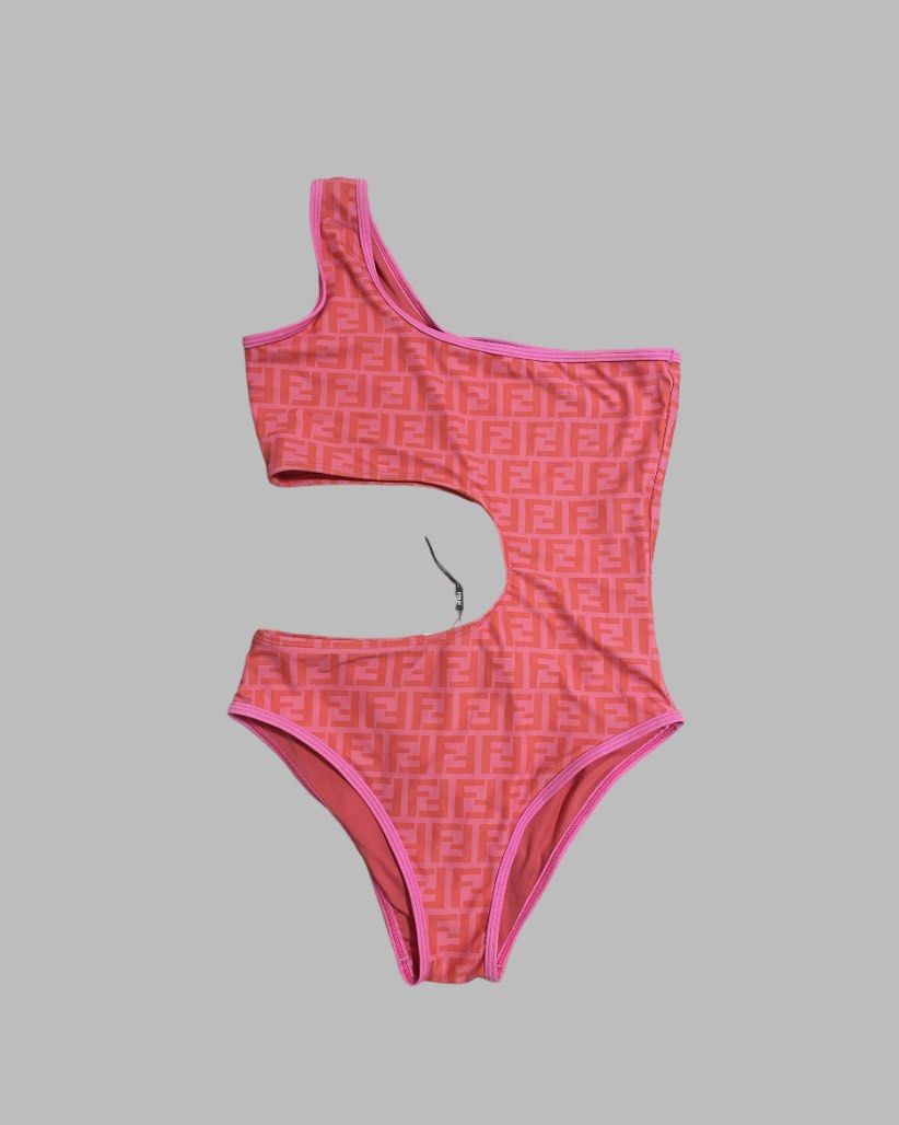 Pink fendi sales swimsuit