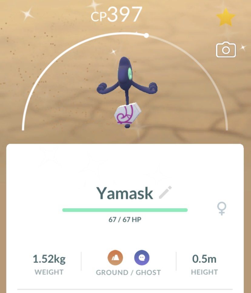 Pokemon Go shiny galarian yamask, Video Gaming, Gaming Accessories, In ...