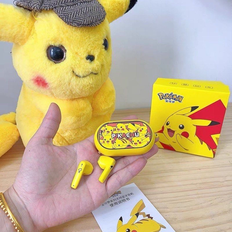 Pokemon Pikachu Wireless Bluetooth Earbuds 5.0 Sport Noise Reduction ...