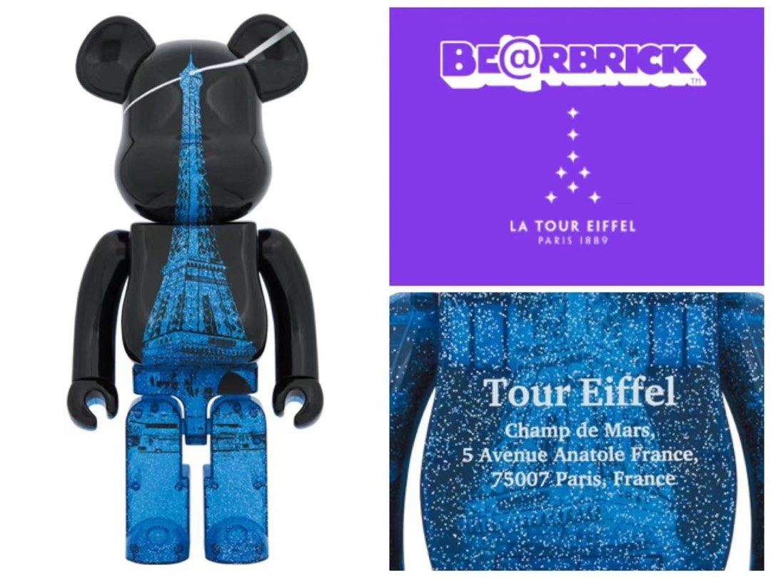Pre-Order] BE@RBRICK x Eiffel Tower 100%+400% set (Medicom Toy