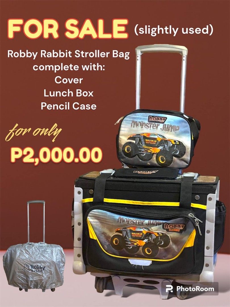 Robby Rabbit Stroller Bag - Complete Set, Babies & Kids, Going Out ...