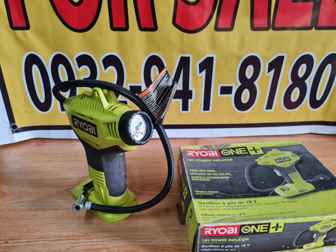 Ryobi Cordless Tire Inflator Brand New No Battery Commercial