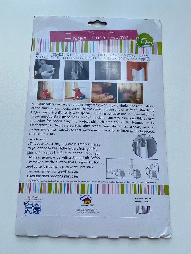 SALE!! Baby home safety measures/ Finger pinch door guard/ Child Safety