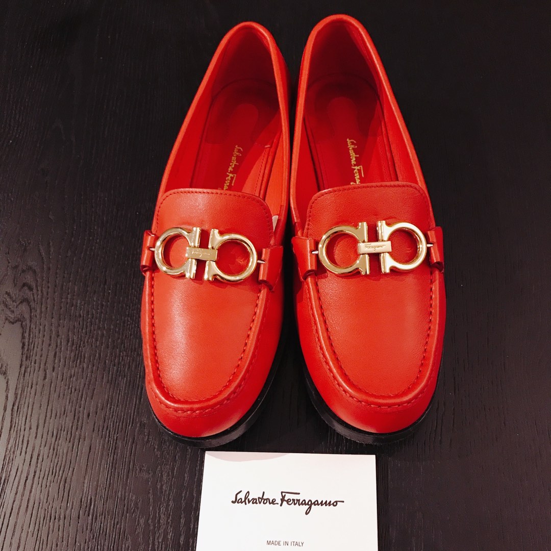 Red ferragamo loafers outlet mens