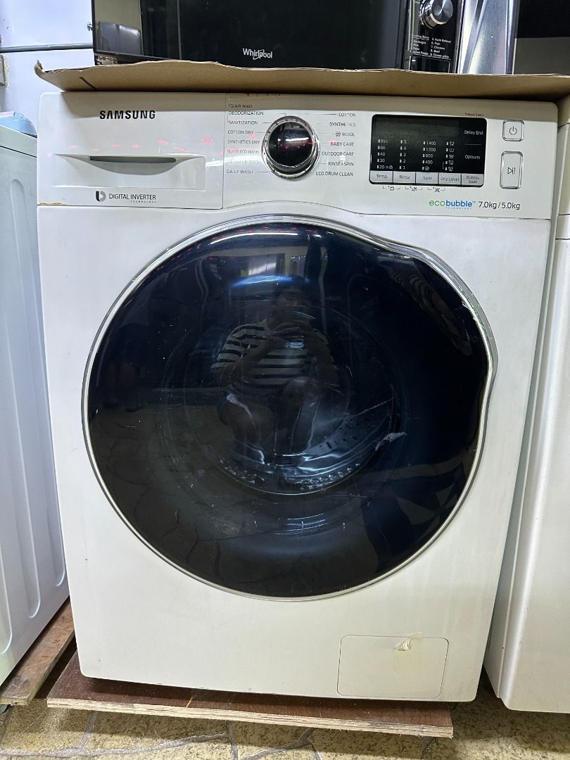 Samsung 7/5kg 2in1 Washer Dryer WD70J5410AW, TV & Home Appliances