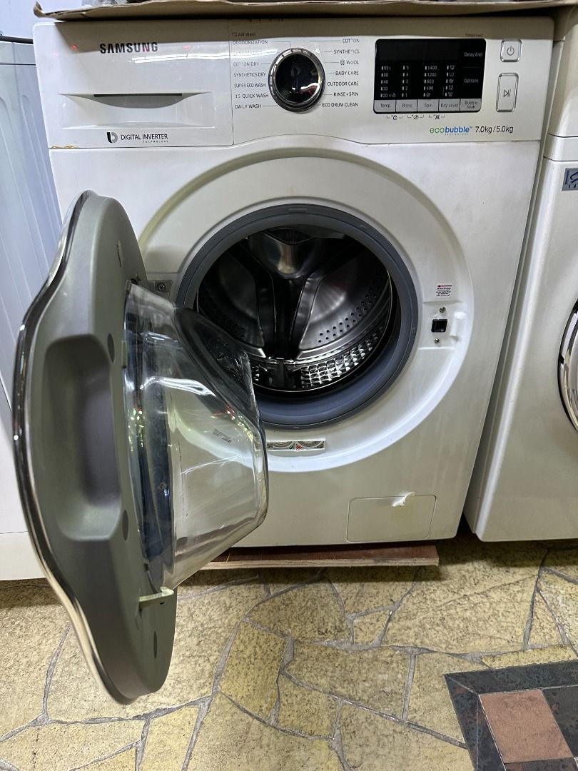Samsung 7kg washer & store 5kg dryer wd70j5410aw