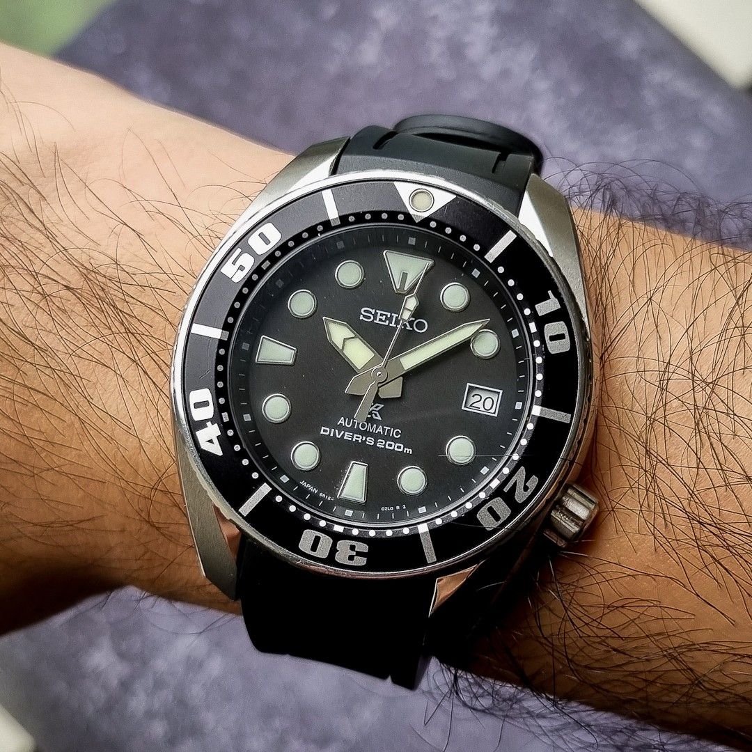 Seiko sumo rubber strap on sale