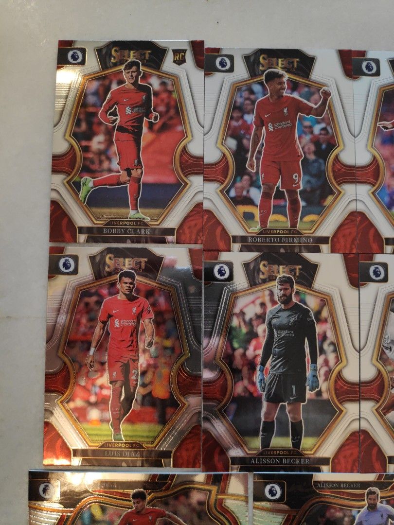 Select English Premier League Soccer Cards Liverpool Set Salah Van Dijk