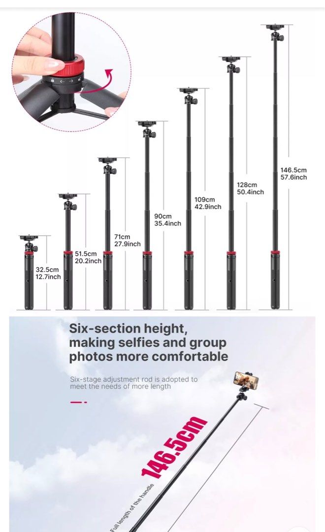 Selfie Stick Tripod Ulanzi Mt44 Photography Photography Accessories 